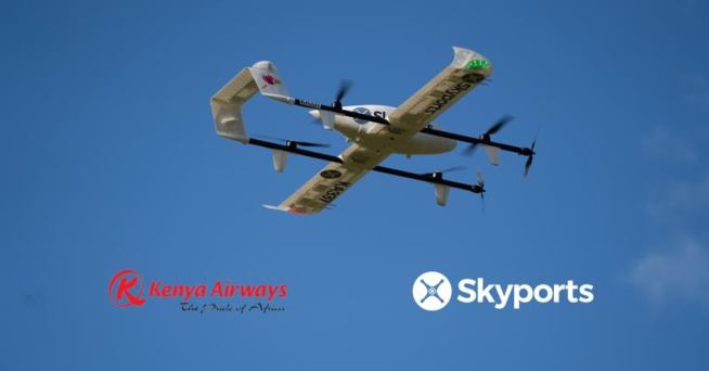 Kenya Airways et Skyports lancent un service de livraison par drone au Kenya