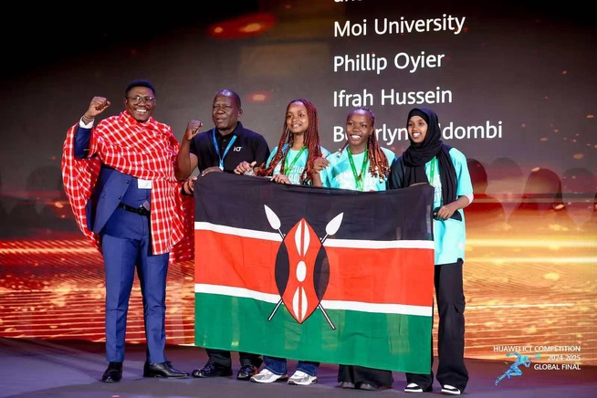 Une équipe kenyane remporte le premier prix du Global Huawei ICT Competition en Chine Une équipe kenyane remporte le premier prix du Global Huawei ICT Competition en Chine