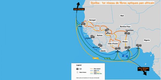 Orange lance « Djoliba », le 1er réseau de fibres optiques pana-africain