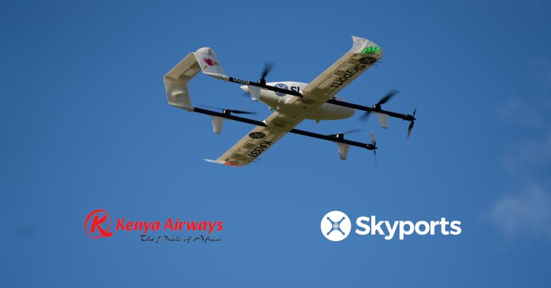 Kenya Airways et Skyports lancent un service de livraison par drone au Kenya