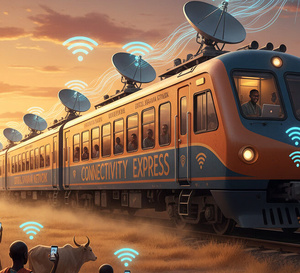 Airtel lance l'accès internet par satellite à bord des trains