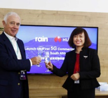 Rain et Huawei lancent le premier réseau commercial 5G en Afrique du Sud