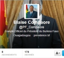 Burkina Faso: Le président de la république Blaise Compaoré sur Twitter Burkina Faso: Le président de la république Blaise Compaoré sur Twitter