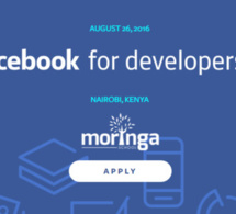 Facebook va tenir un atelier intitulé "Facebook for Developers" au Kenya en août
